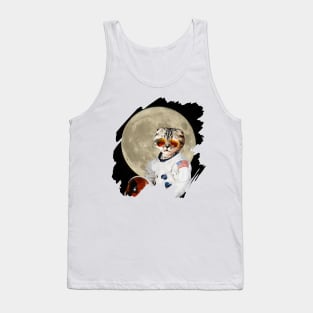 Astronautical Domestic Cat Tank Top